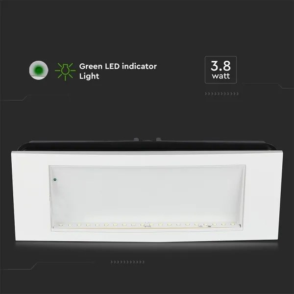 LED Vészvilágítás EMERGENCY EXIT LED/3,8W/230V 6000K