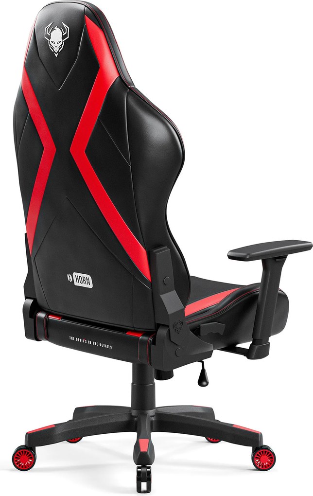 Gamer szék műbőr King Size, fekete-piros: Diablo X-Horn 2.0