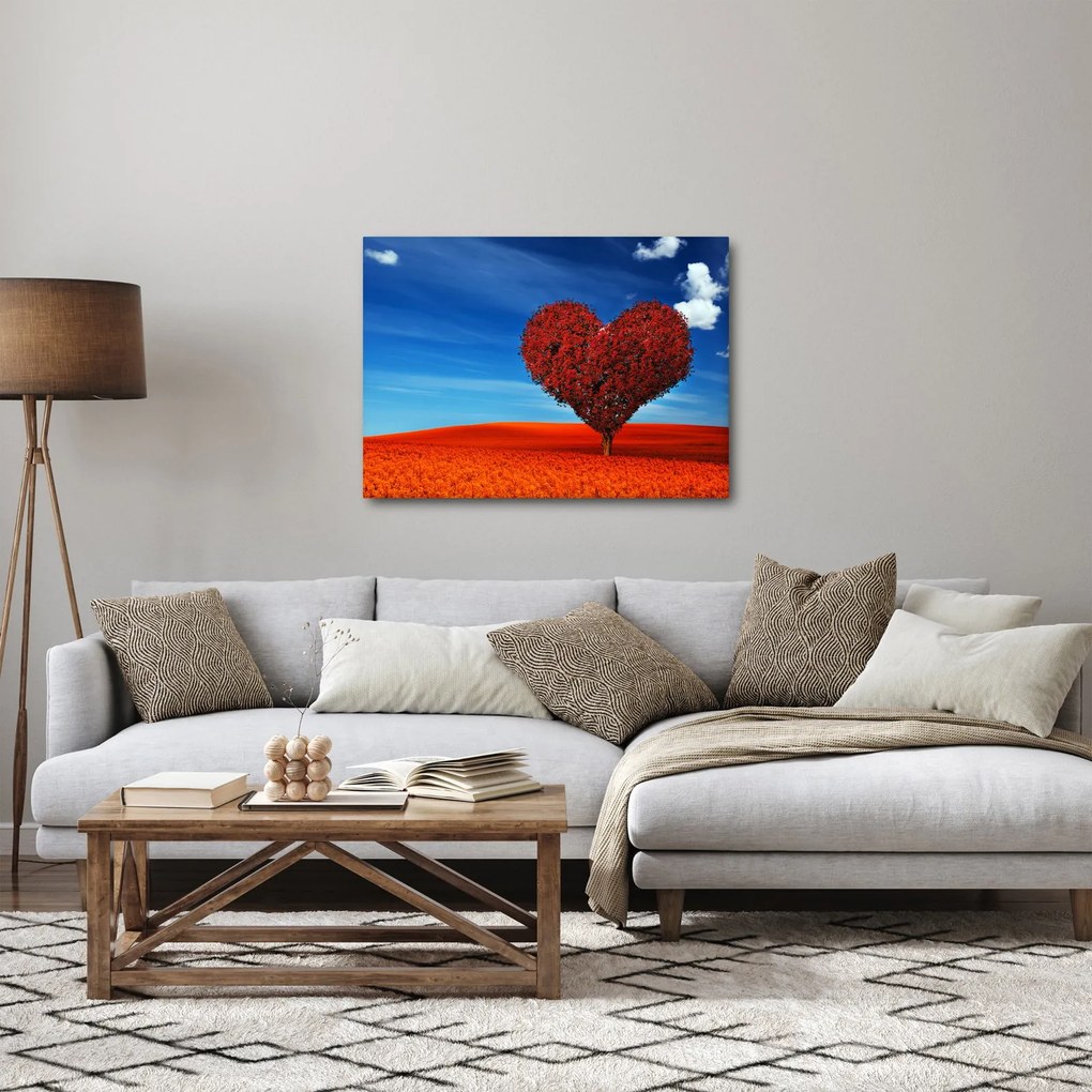 Kép - szív, fából (70x50 cm)