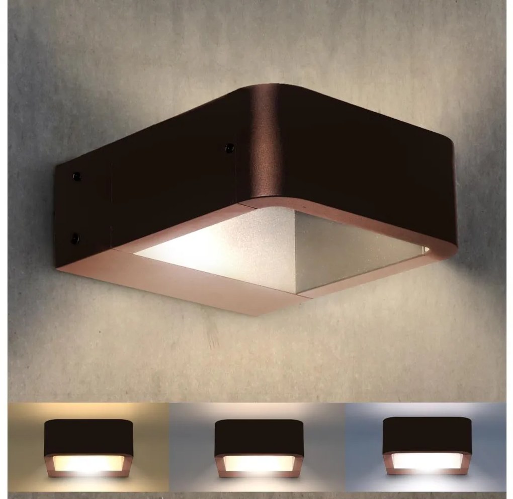 Brilagi - LED kültéri lámpatest BARI LED/7W/230V 3000/4000/6000K barna IP54