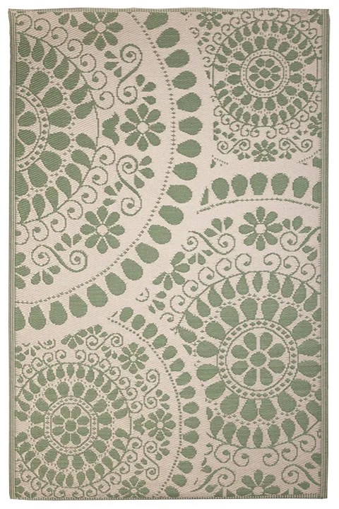 Mandala mintás kétoldalú kültéri szőnyeg, 182 x 121 cm