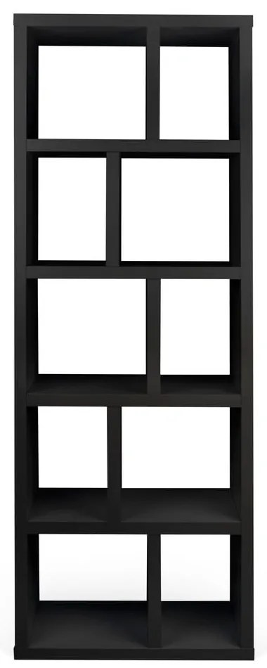 Fekete könyvespolc 70x198 cm Berlin – TemaHome