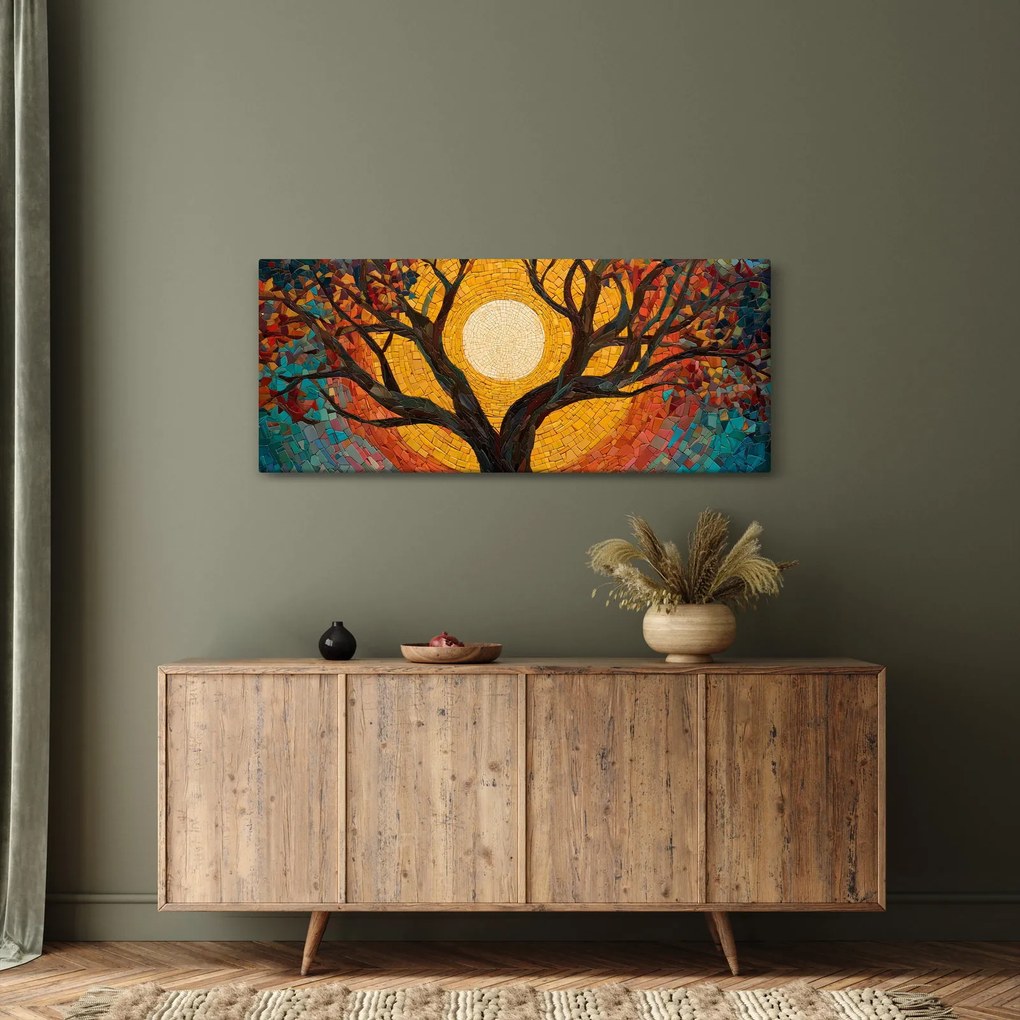 Kép - Nap az élet fájának koronájában (120x50 cm)