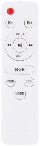 Globo - LED RGB Fürdőszobai lámpa hangszóróval RAFFY LED/18W/230V IP44 + távirányító