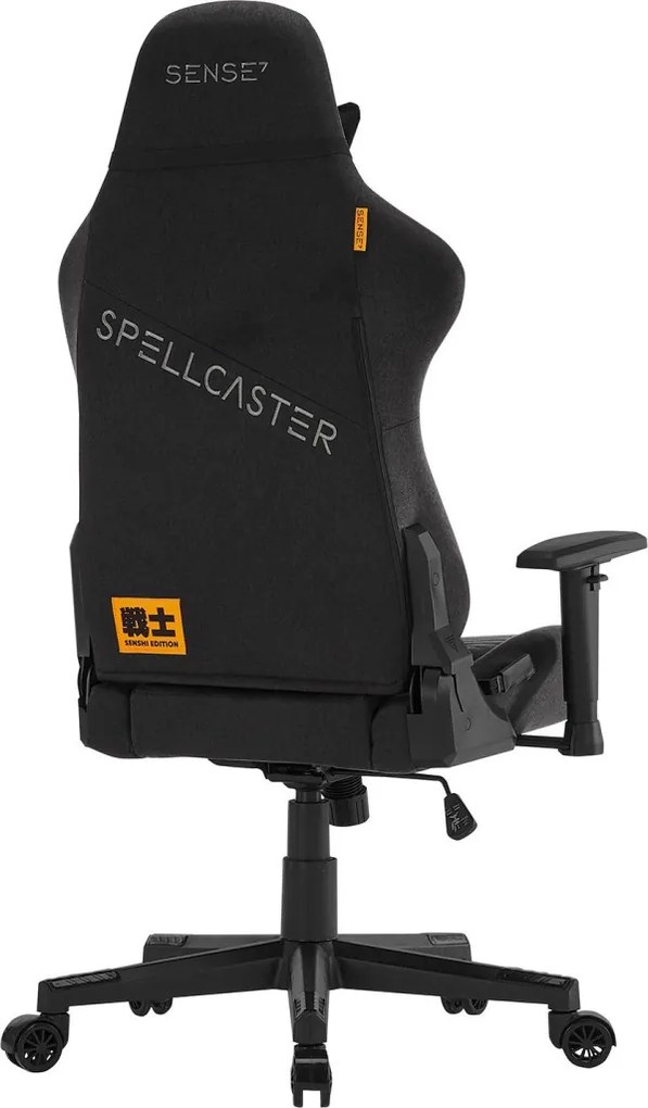 Gamer szék SENSE7 Spellcaster szövet fotel Senshi Edition fekete.