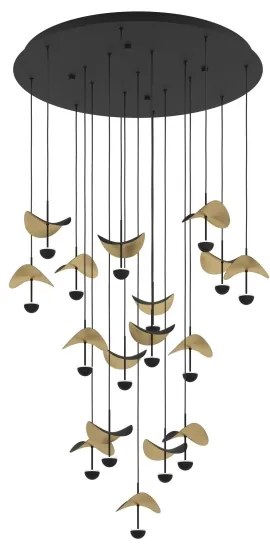 Eglo 390341 - LED Dimmelhető csillár zsinóron DRACERA 17xLED/2,3W/230V átm. 78 cm