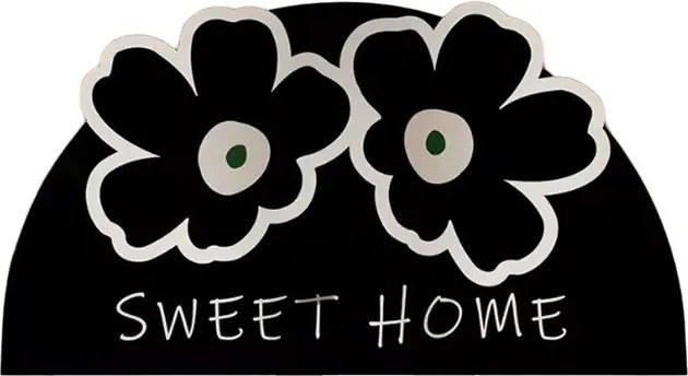 Fekete fürdőszobai kilépő 60x100 cm Miedo – Foutastic