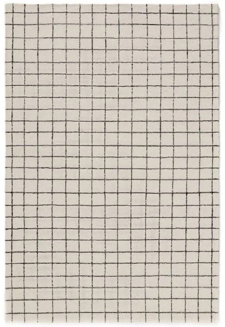 Rács mintás szőnyeg Fekete/Fehér 120x170 cm