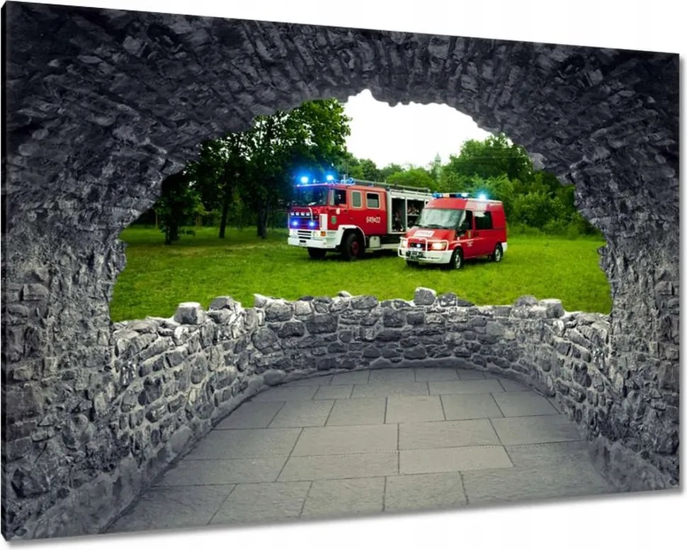 Vászonkép 90x60 Tűzoltóság