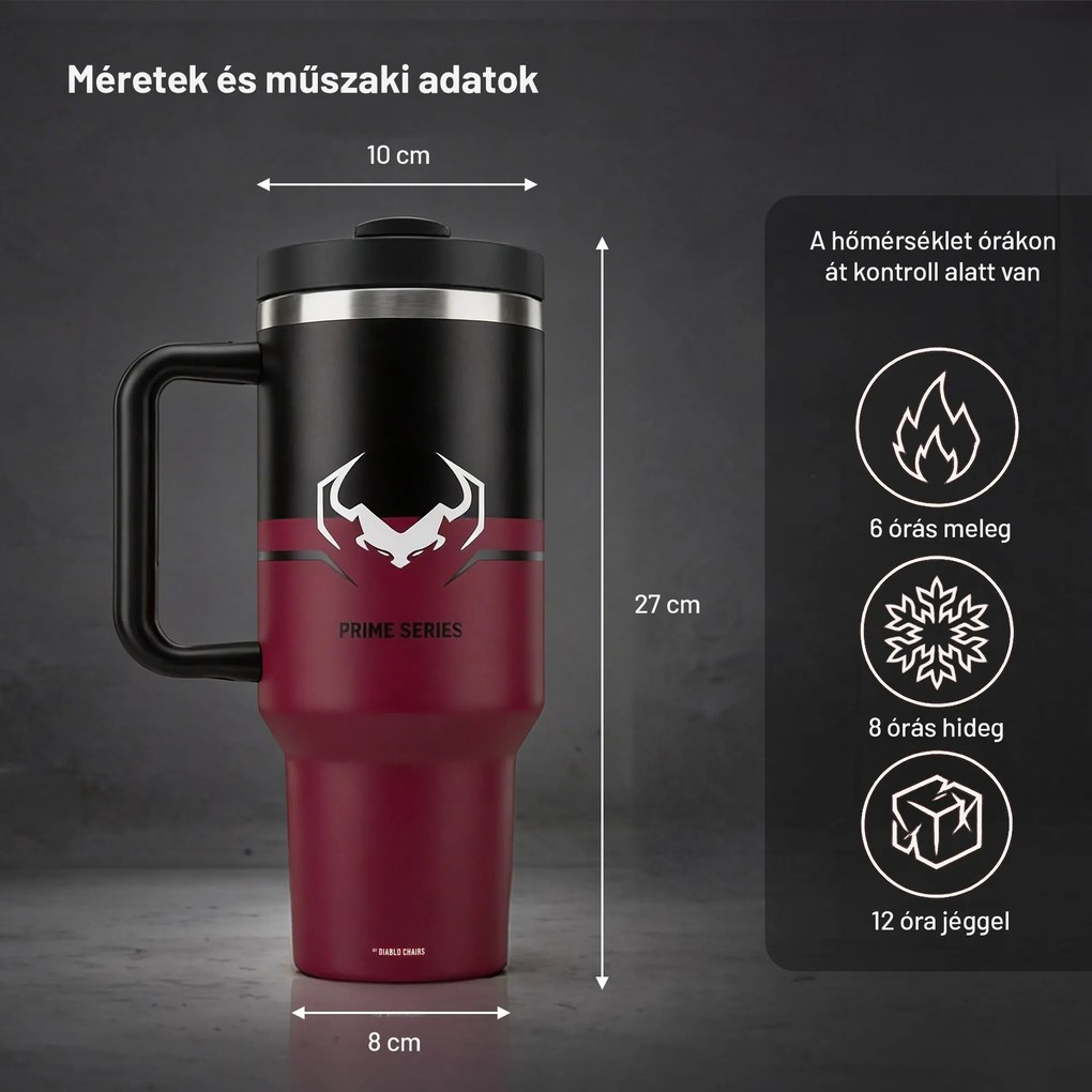 Hőszigetelt bögre piros: Diablo Chairs Bloody Mary