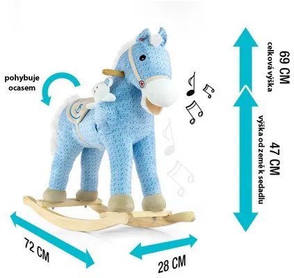 Hintaló dallammal Milly Mally Pony rózsaszín