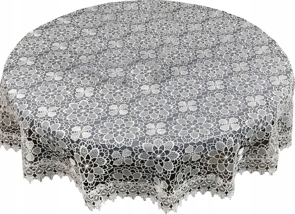 Abrosz Gipszből 150cm Fehér Dekorációs Asztalra