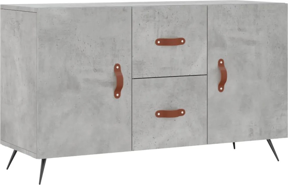 vidaXL betonszürke szerelt fa tálalószekrény 100 x 36 x 60 cm