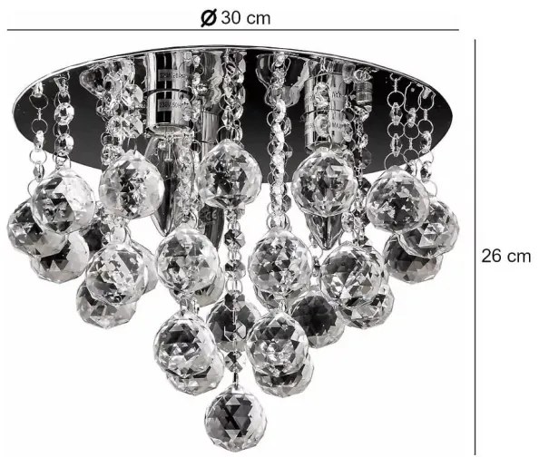 3xE14/60W/230V mennyezeti lámpa