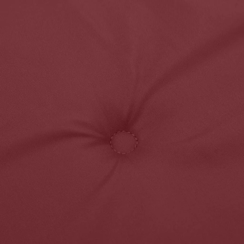 melange bordó szövet kerti padpárna 180 x 50 x 7 cm