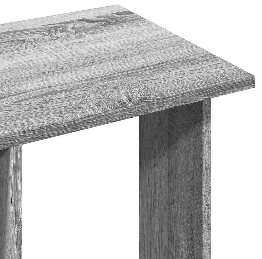 szürke sonoma szerelt fa ruhásszekrény kerékkel 102x38x110 cm