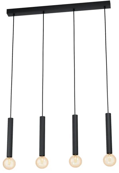 Eglo 98057 - Csillár zsinóron CORTENOVA 4xE27/60W/230V