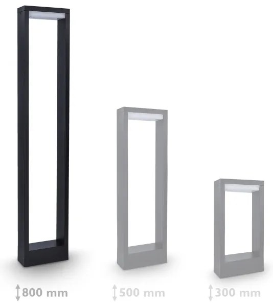 Brilagi-LED Kültéri lámpa BARI LED/7W/230V 3000/4000/6000K antracit IP54 80 cm