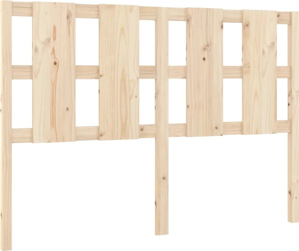 vidaXL tömör fenyőfa ágyfejtámla 125,5 x 4 x 100 cm