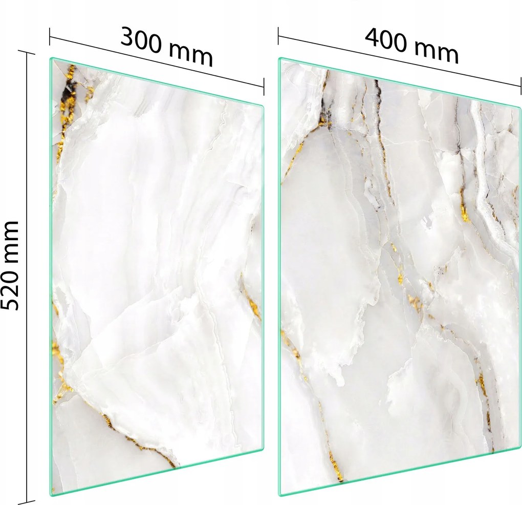 Üveg Tűzhelyvédő Főzőlap 70x52 Márvány Edzett Üveg