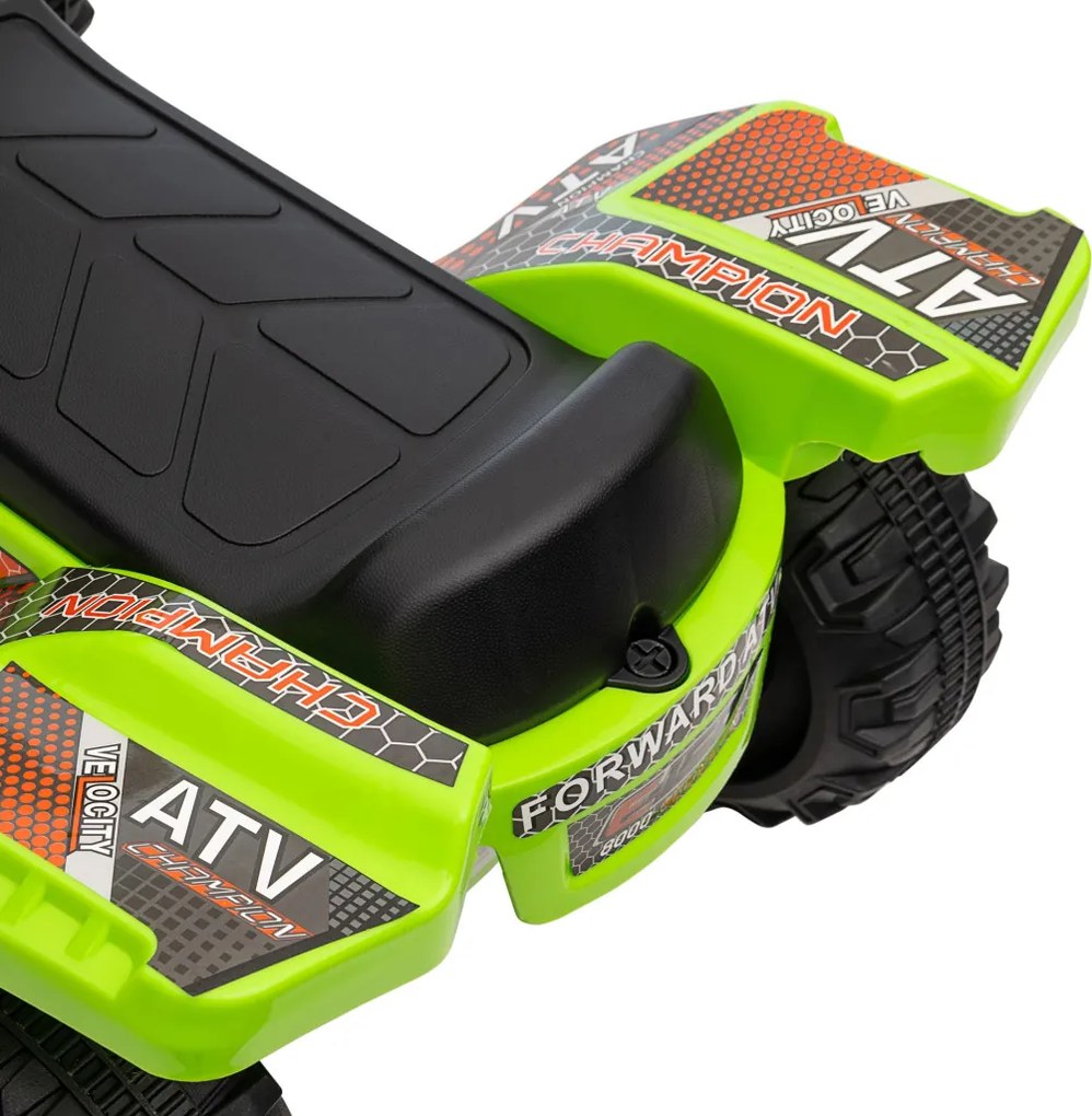HOMCOM Kids Quad elektromos 6V-os gyerek quad hátrameneti funkcióval, zenével, zöld