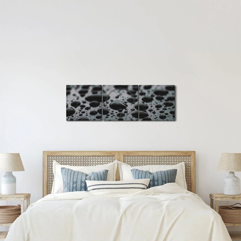 A vízcseppek képe (órával) (90x30 cm)