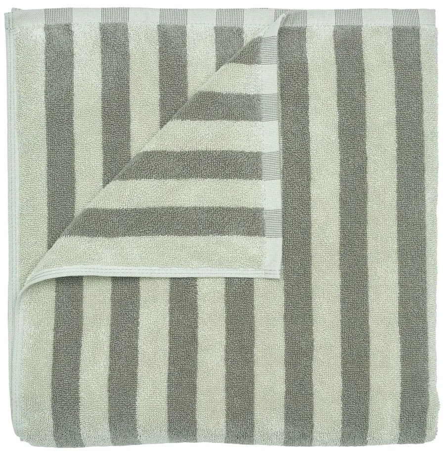 Zöld frottír bio pamut fürdőlepedő 70x140 cm Arto – Blomus