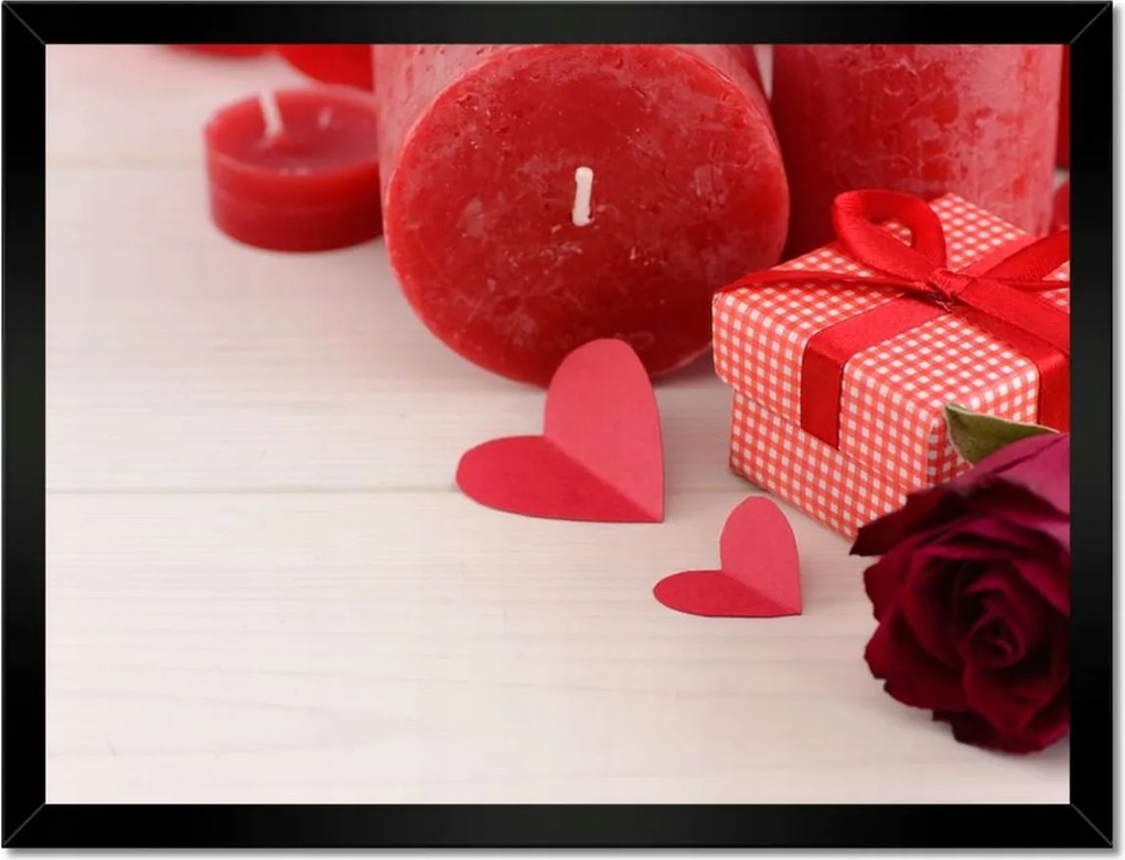 Poszterek keretben 40x30 Nőnap Ajándék Love