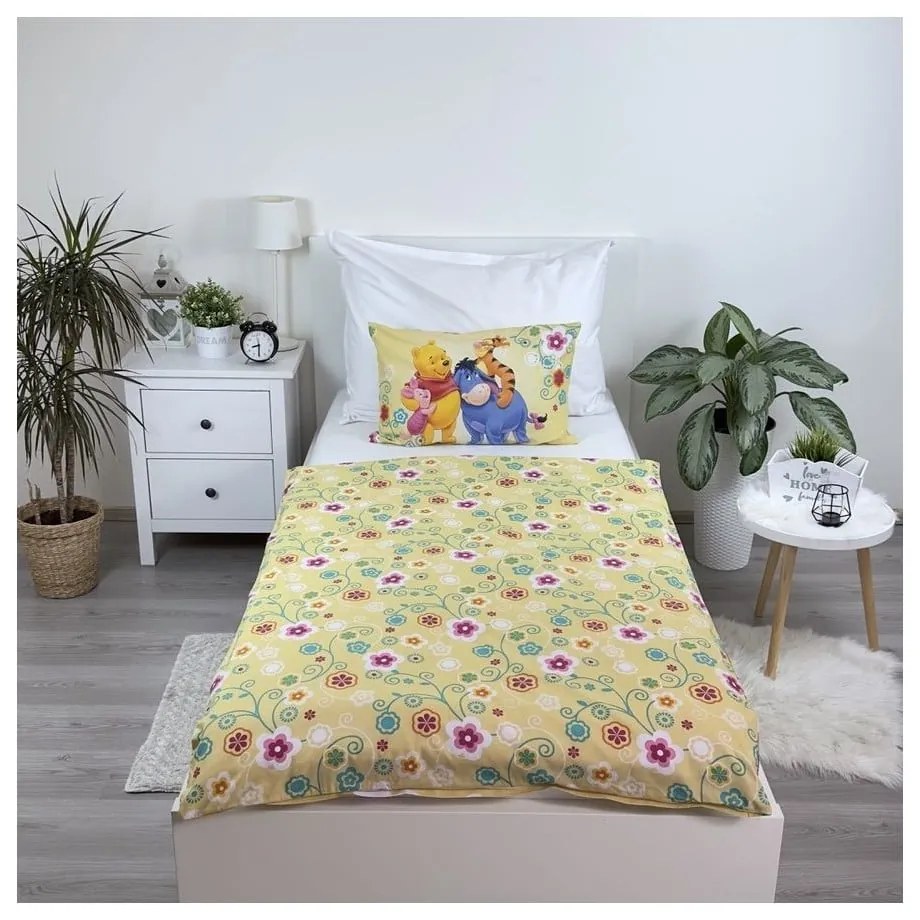 Pamut gyerek ágyneműhuzat babaágyhoz 100x135 cm Winnie-the-Pooh – Jerry Fabrics
