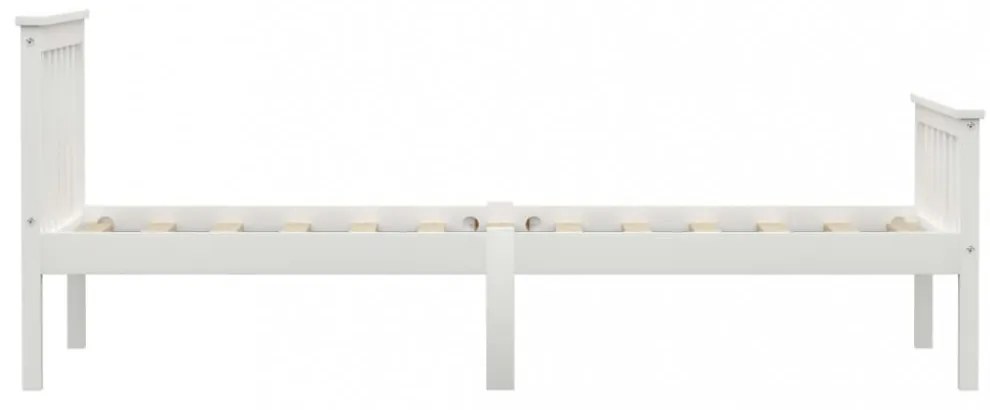 fehér tömör fenyőfa ágykeret 90 x 200 cm