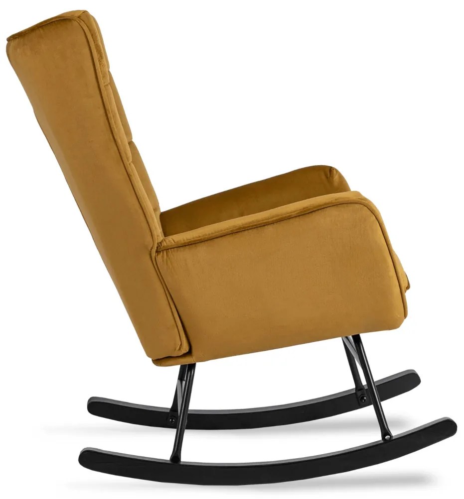 Hintafotel Mustár Bársony Kárpittal. JACKSON