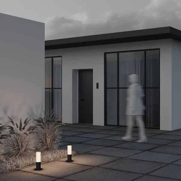 Maytoni O418FL-01B - Kültéri lámpa WILLIS 1xE27/60W/230V 30 cm IP54 fekete