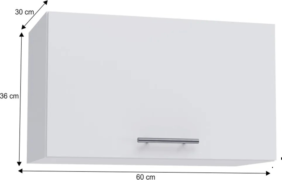 felsőszekrény, fehér, FABIANA W - 60OK