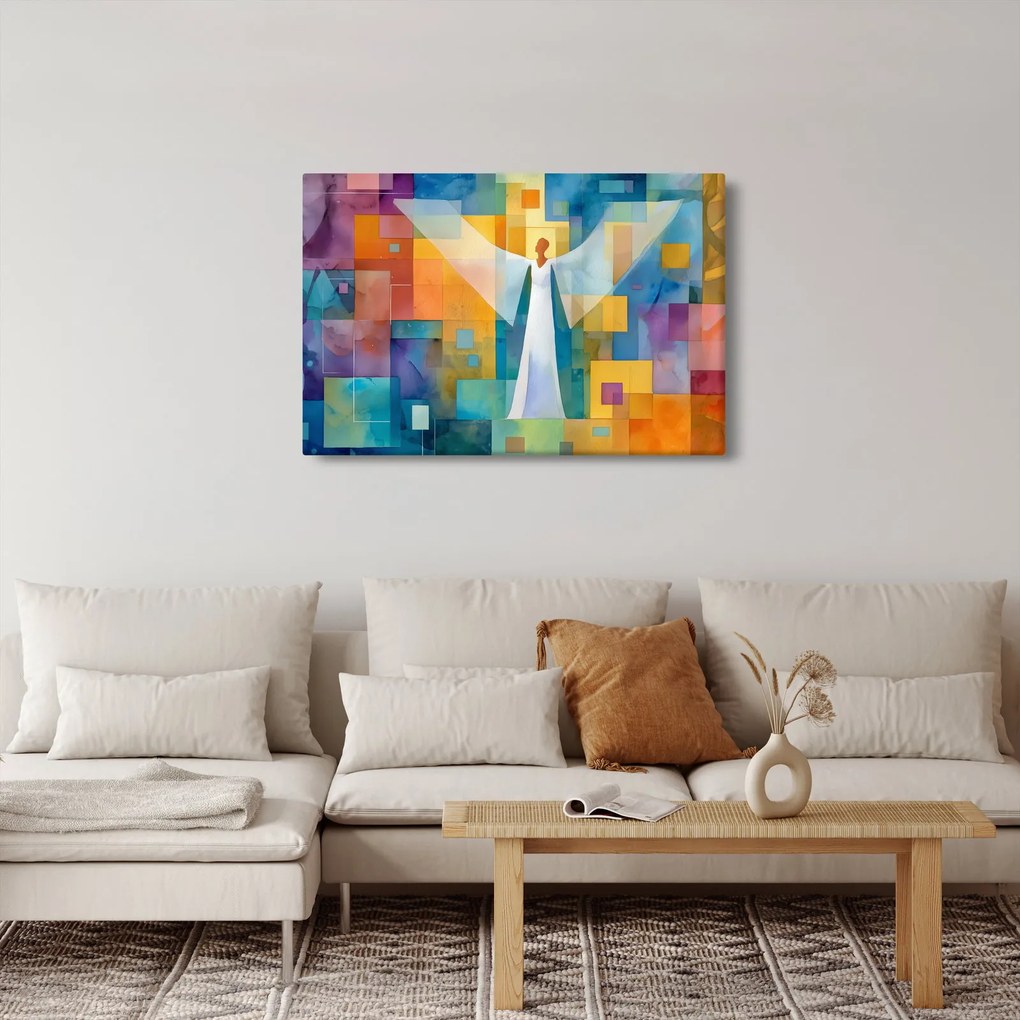 Kép - Geometrikus angyal (90x60 cm)