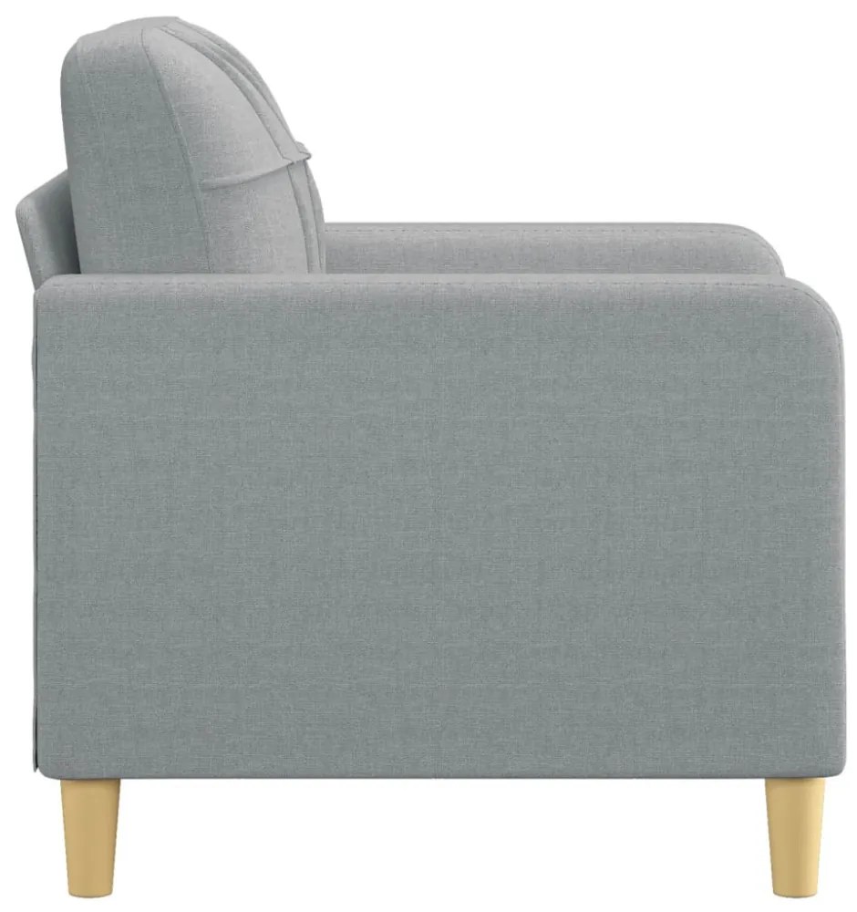 világosszürke szövet kanapéfotel 60 cm
