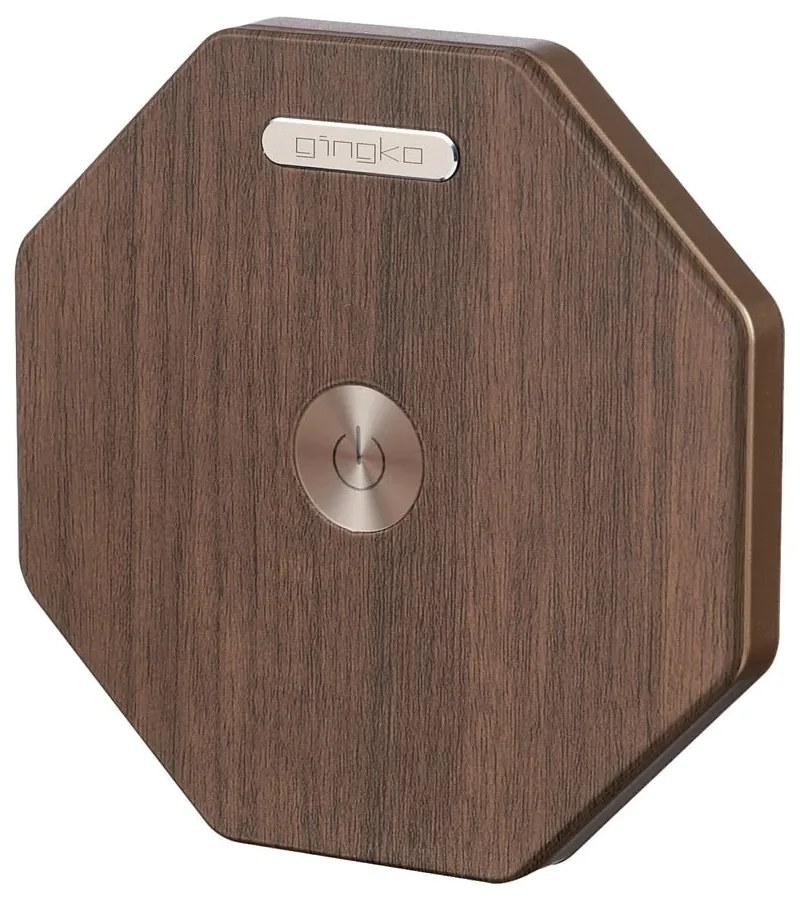 Barna LED asztali lámpa (magasság 18 cm) Twist Hexagon – Gingko