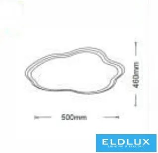 UNIVERSO mennyezeti lámpa 43w 3040lm 6500k 500×460×50mm IP20 fehér