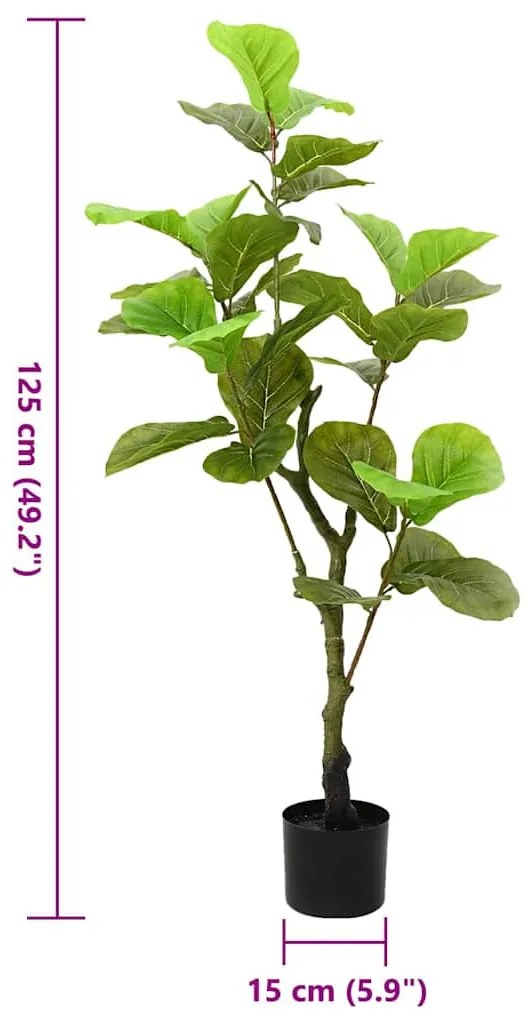 zöld mű fikusz fa 30 levéllel 125 cm