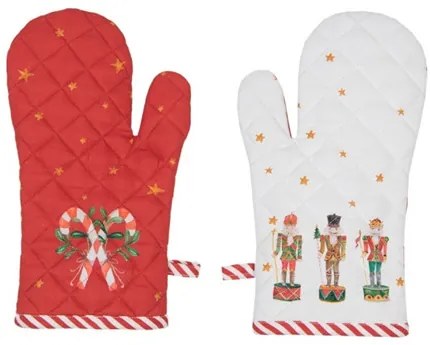 Edényfogó kesztyű gyerek,100% pamut, Happy Little Christmas