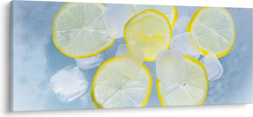 Citrom a jégben képe (120x50 cm)