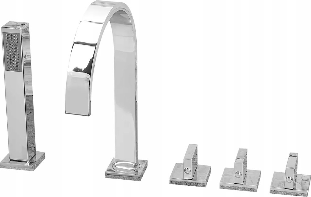 Kádcsaptelep 5 Lyukú Mozgatható Sannit Kádkifolyó A Fürdőszobába