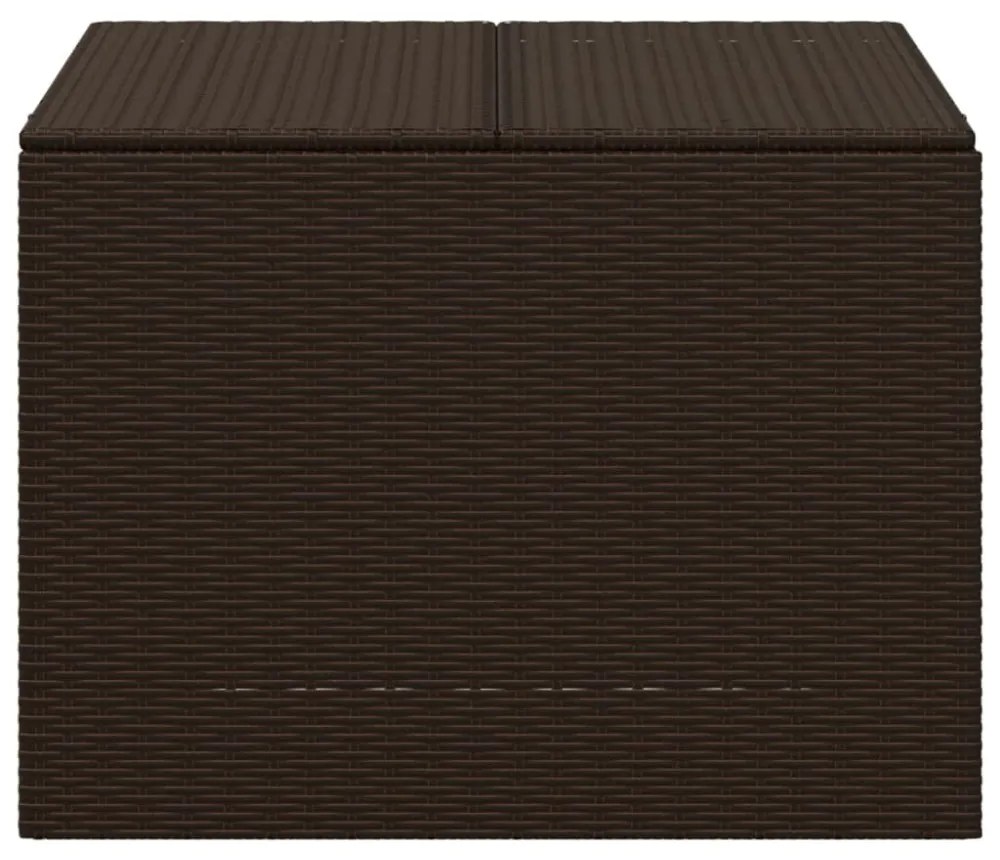barna polyrattan kerti tárolóláda 291 L