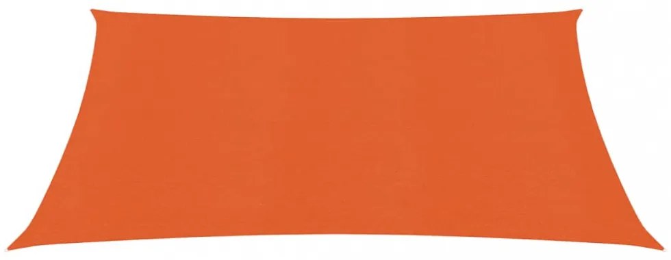 narancssárga HDPE napvitorla 160 g/m² 3 x 3 m