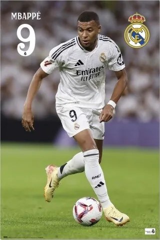 Plakát Real Madrid - 2024/2025 Mbappe