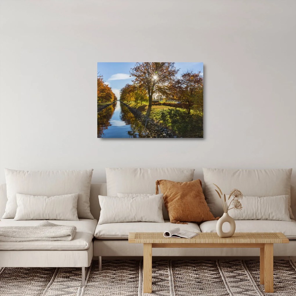 Vízi csatorna képe (üvegen) (70x50 cm)