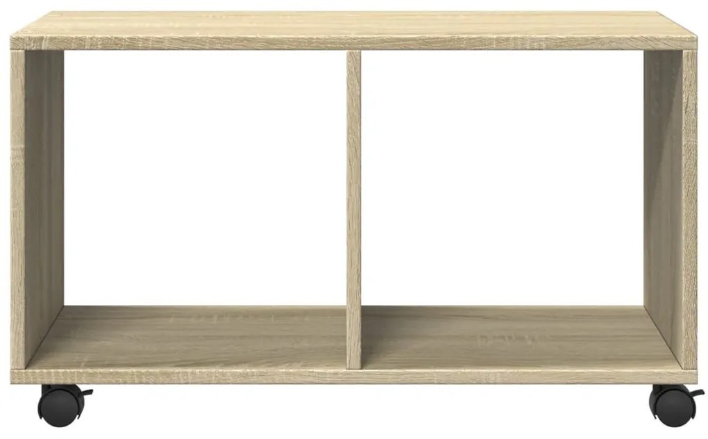 sonoma tölgy színű szerelt fa görgős szekrény 72 x 33 x 42,5 cm