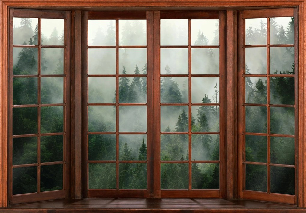 Fotótapéta Erdő Fák Szuper 3D Hatás ragasztó ingyen 312 x 219