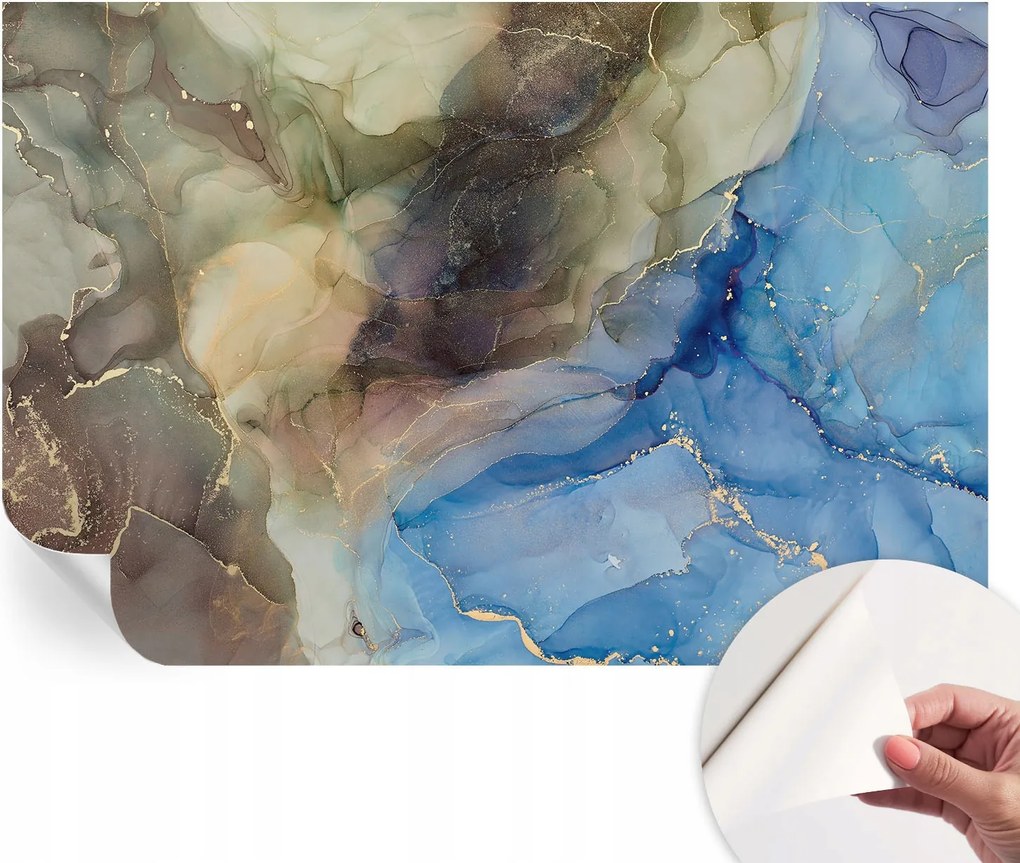 Modern öntapadós fotótapéta falra Színes absztrakt 104x70 cm