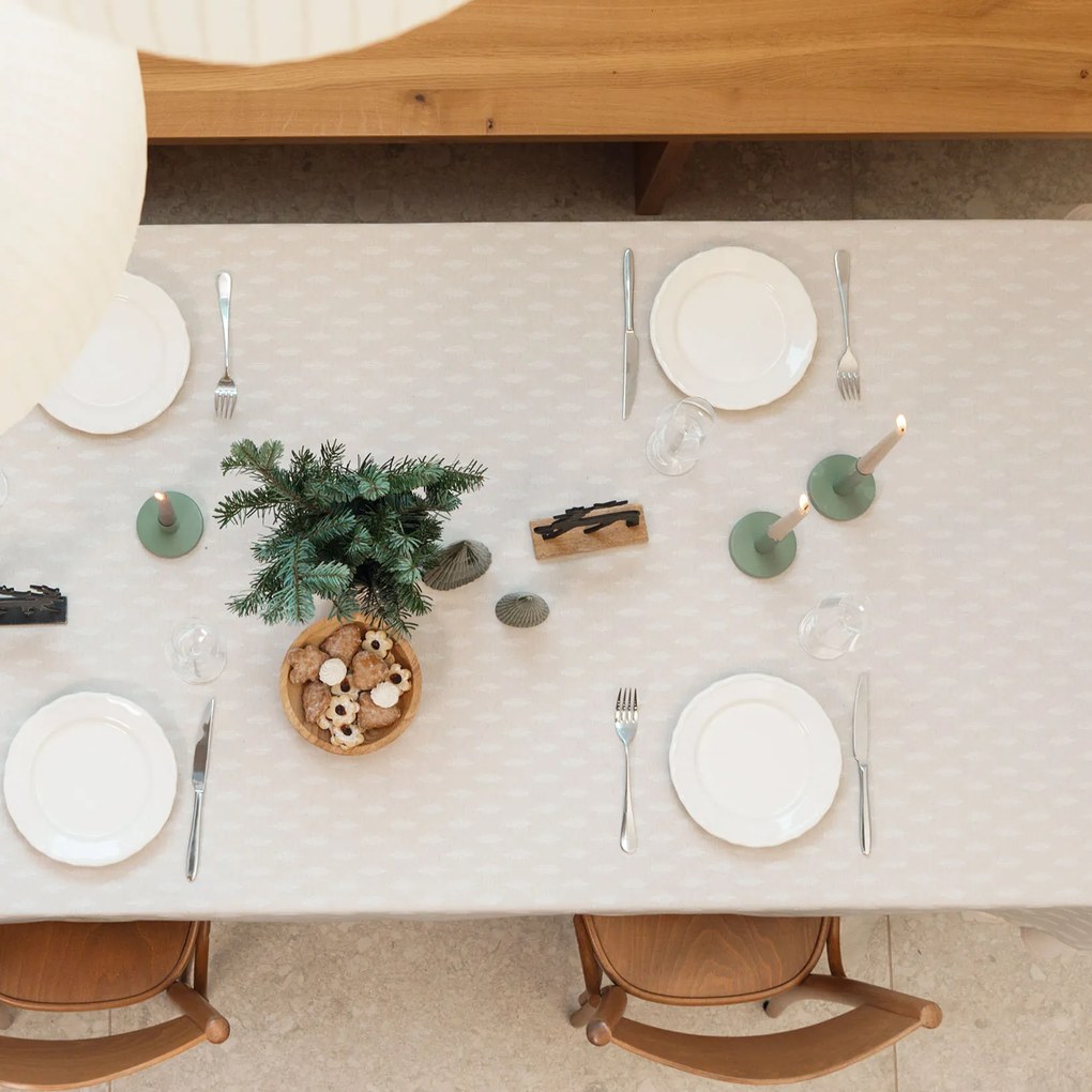 Goldea szögletes terítő natura - ágak természetes alapra 100 x 100 cm