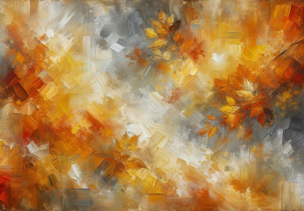 Fotótapéta - Őszi narancsos absztrakció (147x102 cm)